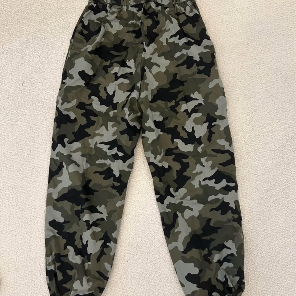 Y2k camouflage army green cargo womens pants